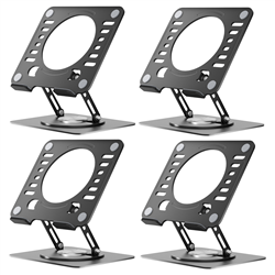RISE Swivel Adjustable Laptop Desk Stand 2.0- Black (4 Pack)