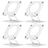 RISE Swivel Adjustable Laptop Desk Stand 2.0- White (4 Pack)