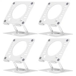 RISE Swivel Adjustable Laptop Desk Stand 2.0- White (4 Pack)