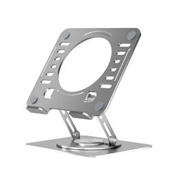 RISE Swivel Adjustable Laptop Desk Stand 2.0- Silver