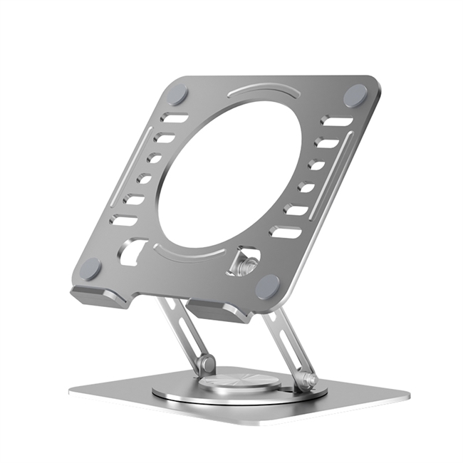 RISE Swivel Adjustable Laptop Desk Stand 2.0- Silver