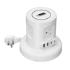 Uncaged Ergonomics Wireless Retractable Power Strip with Auto Cord Management & Wireless Charger