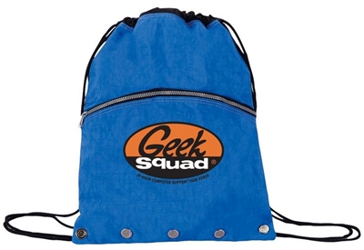 Crinkled Nylon Drawstring Backpack with Vented Front Pocket | 3005