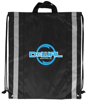 Reflecting Stripes Drawstring Backpack | 3065