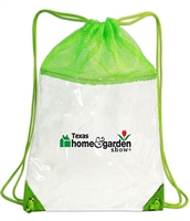 Clear Vinyl/Mesh Drawstring Backpack | 3072