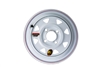 12" White Spoke Wheel 4-lug on 4"