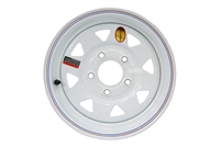 13" White Spoke Wheel 5 lug on 4.5"