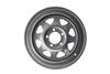 15" Silver Steel Modular Trailer Wheel 5-lug on 4.5"