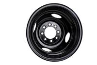 16" Tandem Dual Black Steel Rim 8-lug on 6.5" - 4.75" Pilot