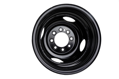 16" Tandem Dual Black Steel Rim 8-lug on 6.5" - 4.75" Pilot