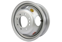 16" Tandem Dual Gray Steel Rim 8-lug on 6.5" 4.75" Pilot