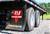 PJ tandem dual rubber mudflap large