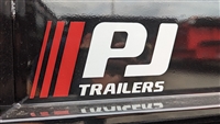 Large PJ Trailers Logo Sticker