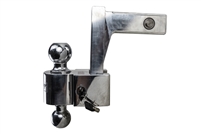 Fastway 6" Drop Adjustable Aluminum Ball Mount w/integrated locks 2" & 2-5/16" Balls -10,000 lbs.