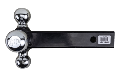 Curt 3-Ball 2" Receiver Straight Mount with 1-7/8",2",and 2-5/16" Balls -10,000 lbs. -Chrome Finish