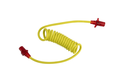 Hopkins  4 round male to 4 round male Flex-Coil Vehicle Plug Adapter w/ Nite-Glow