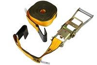 2" x 16' Ratchet & Strap with Flat Hook