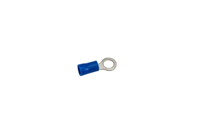 Blue Vinyl Ring connector  16-14 gauge w #10 Eye