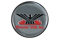 Phoenix USA Silver Replacement Logo for Wheel Simulators