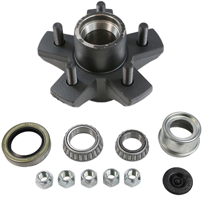 3,500 lb 5 Bolt on 5" Idler Hub Complete Kit