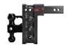 Gen-Y Mega-Duty 16K 7-1/2" Drop  Adjustable Ball Mount w/ 2" & 2-5/16" Versa-ball and Pintle Lock