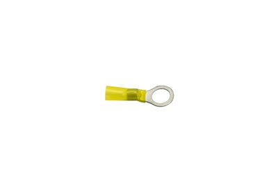 12-10 Gauge Yellow Heat Shrink W/ #10-32 ring (sold per one)