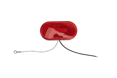 Oval 6D LED Clearance Marker Light with Reflector -Amber