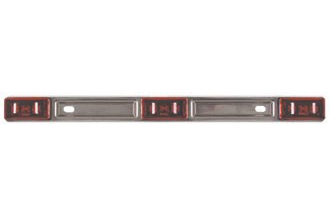 3 LED Stainless Steel Red Identification Light Bar