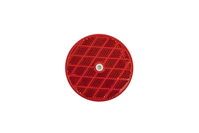 Optronices 3-3/16" Round Trailer Reflector Screw Mount -Red