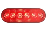 6.5" LED Oval Stop Turn & Tail Light - Red