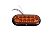 6" LED Oval Stop Turn & Tail Light - Surface Mount - Amber