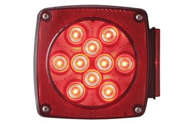 LED Red Rectangular Stop/Turn/Tail Light - LH