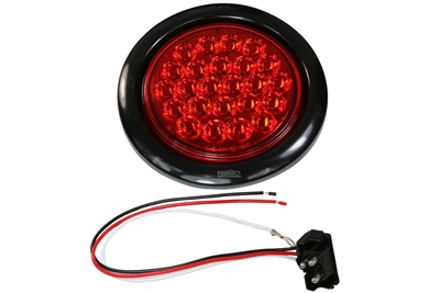 4" LED Round Stop / Turn / Tail Light - Red