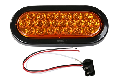 6.5" LED Oval Stop/Turn/Tail Light - Amber