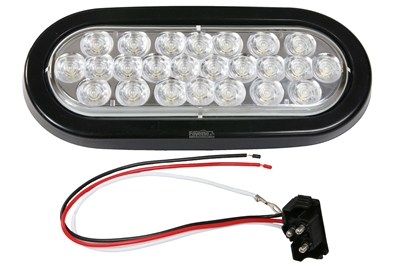 6.5" LED Oval Back-Up Light White