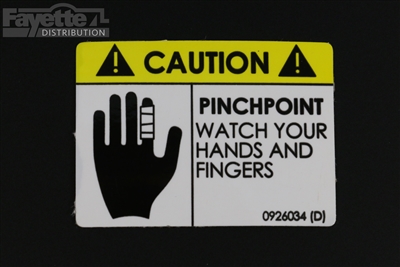 Pinchpoint Warning Decal