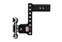 B&W 7-1/2" Drop 7-1/2" rise  Adjustable 2-Ball Mount - 14,500 lbs. Rated -Black