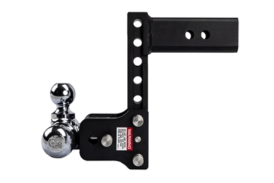 B&W Hitch 2-1/2" 7â€ drop 7-1/2" Rise 3-ball mount with a 14,500 lb rating.