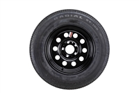 Goodride 205/75R15 Radial Tire & 15" Black Mod Wheel 5-lug on 5"
