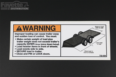 Loading Instructions for An Open Trailer