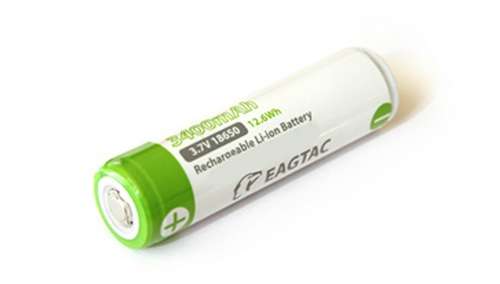 Eagletac: 18650 Li-Ion Protected 3.7V 3400mAH Rechargeable Battery