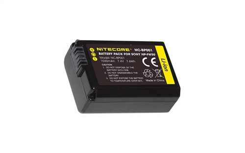 Nitecore NC-BP001 Camera Battery Compatible Sony NP-FW50