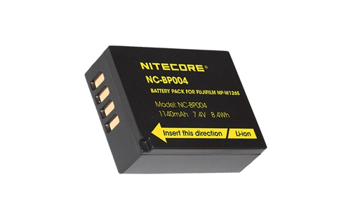 Nitecore NC-BP004 Battery Compatible Fujifilm NP-W126S