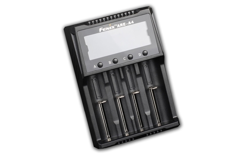 Fenix ARE-A4 Four Channel Battery Smart Charger for 14500, 16340, 18650 Batteries and More