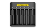NITECORE Q6 Six Slot 2A Universal Li-ion/IMR Battery Charger for 18650 16340 RCR123A 14500 18350 and more