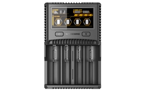Nitecore SC4 Superb Charger 4-Slot Universal Charger for 18650, 17650, 17670, RCR123A16340, 14500, AA, AAA, C, D Batteries