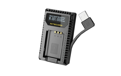 NITECORE USN2 Dual Slot Digital USB Travel Charger for Sony NP-BX1 Camera Batteries