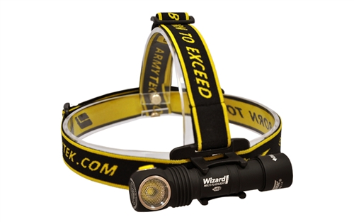 Armytek Wizard Pro v3 Magnetic USB Rechargeable Headlamp Flashlight - 2300 Lumens LED (1800 OTF)