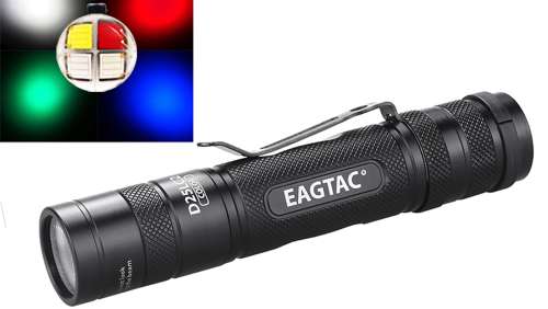 Eagletac D25LC2 Clicky CREE XM-L Color LED Flashlight