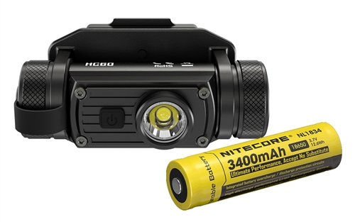 Nitecore HC60M 1000 Lumen NVG Mountable Rechargeable Tactical Headlamp